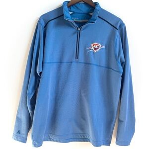 Oklahoma City Thunder Blue Quarter-Zip Pullover by Antigua Size Men’s  Large